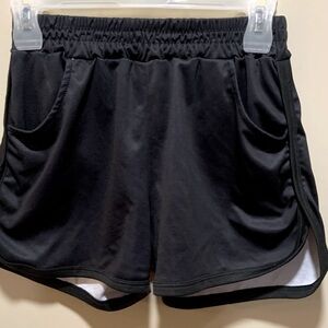 Black running / gym shorts